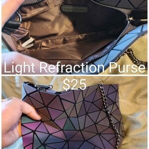 Iridescent Geometric Shoulder Bag